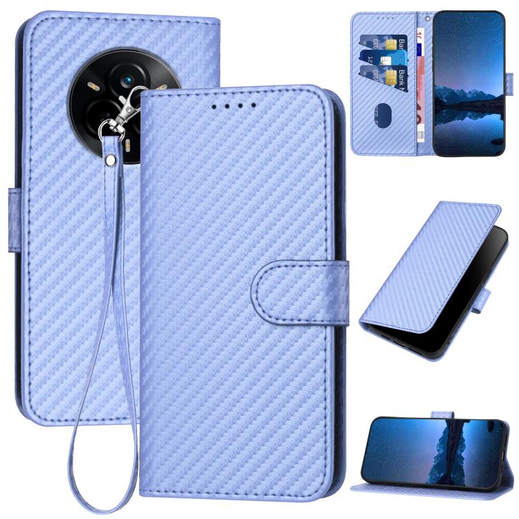 YX0070 Carbon Fiber Buckle Leather Phone Case with Lanyard, For Realme C71 India, For Realme 15 5G / 15 Pro 5G, For Realme GT 7 India, For Realme 14 / P3 5G Global, For Realme P3 Ultra 5G, For Realme P3 Pro, For Realme 14 Pro+, For Realme 14 Pro       ...