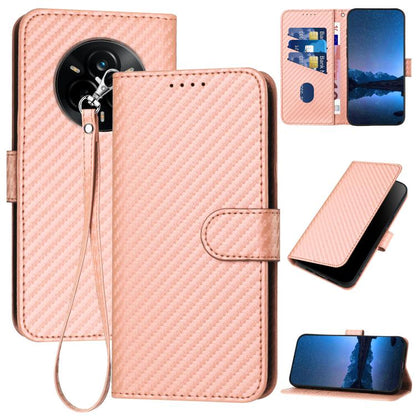 YX0070 Carbon Fiber Buckle Leather Phone Case with Lanyard, For Realme C71 India, For Realme 15 5G / 15 Pro 5G, For Realme GT 7 India, For Realme 14 / P3 5G Global, For Realme P3 Ultra 5G, For Realme P3 Pro, For Realme 14 Pro+, For Realme 14 Pro       ...