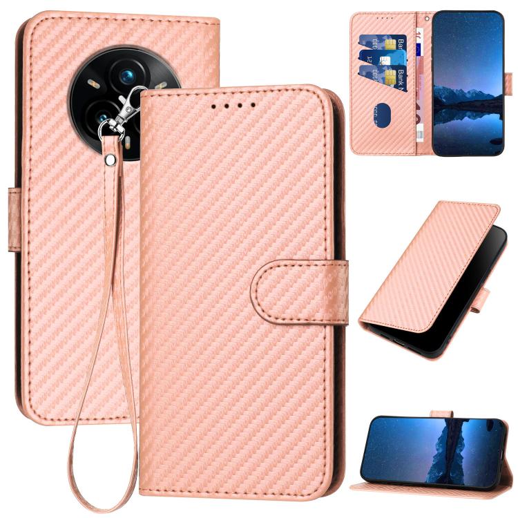 YX0070 Carbon Fiber Buckle Leather Phone Case with Lanyard, For Realme C71 India, For Realme 15 5G / 15 Pro 5G, For Realme GT 7 India, For Realme 14 / P3 5G Global, For Realme P3 Ultra 5G, For Realme P3 Pro, For Realme 14 Pro+, For Realme 14 Pro       ...