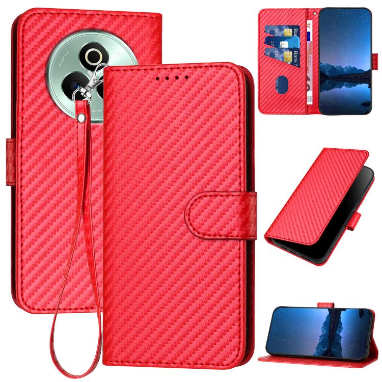 YX0070 Carbon Fiber Buckle Leather Phone Case with Lanyard, For Realme C71 India, For Realme 15 5G / 15 Pro 5G, For Realme GT 7 India, For Realme 14 / P3 5G Global, For Realme P3 Ultra 5G, For Realme P3 Pro, For Realme 14 Pro+, For Realme 14 Pro       ...