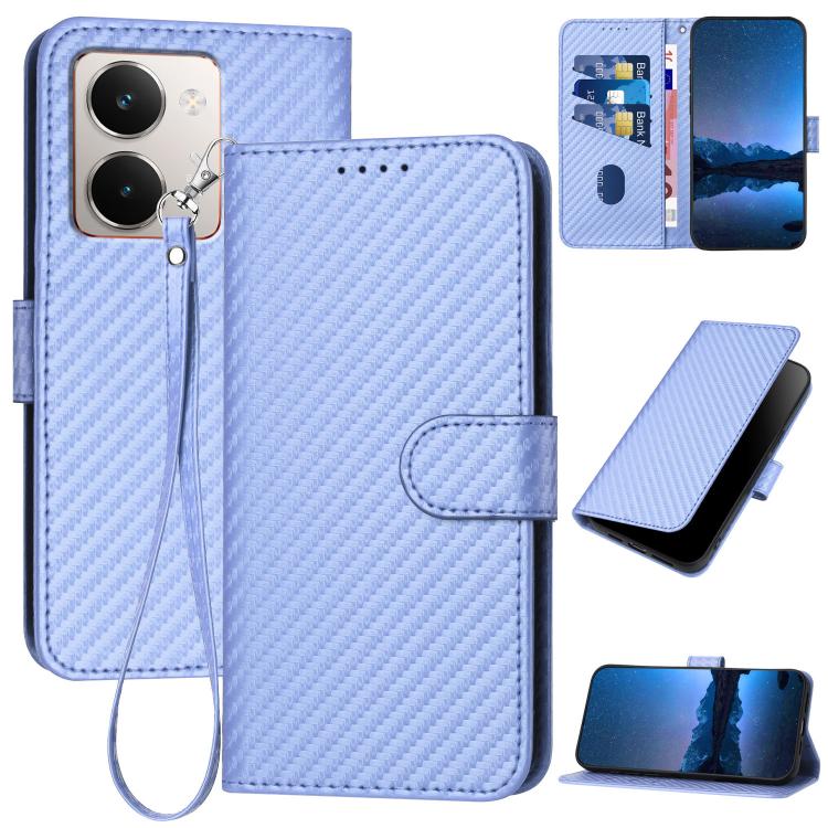 YX0070 Carbon Fiber Buckle Leather Phone Case with Lanyard, For Realme C71 India, For Realme 15 5G / 15 Pro 5G, For Realme GT 7 India, For Realme 14 / P3 5G Global, For Realme P3 Ultra 5G, For Realme P3 Pro, For Realme 14 Pro+, For Realme 14 Pro       ...