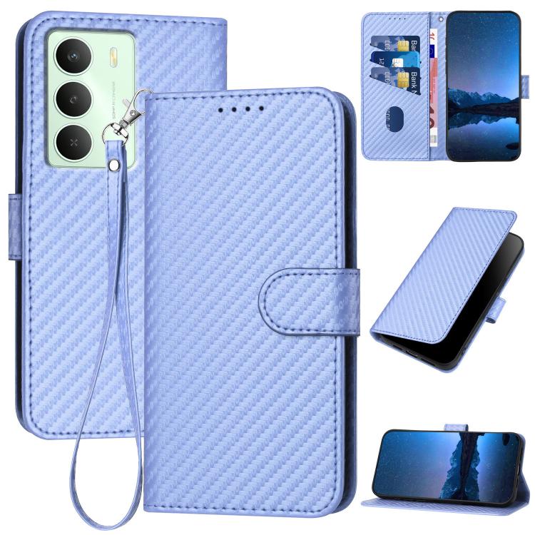 YX0070 Carbon Fiber Buckle Leather Phone Case with Lanyard, For Realme C71 India, For Realme 15 5G / 15 Pro 5G, For Realme GT 7 India, For Realme 14 / P3 5G Global, For Realme P3 Ultra 5G, For Realme P3 Pro, For Realme 14 Pro+, For Realme 14 Pro       ...