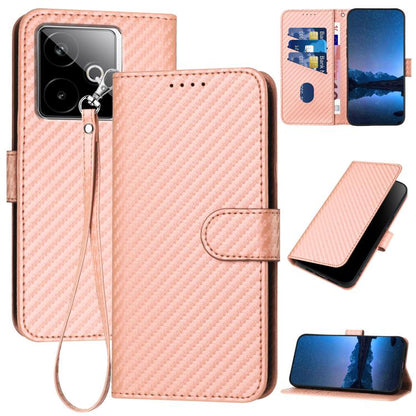 YX0070 Carbon Fiber Buckle Leather Phone Case with Lanyard, For Realme C71 India, For Realme 15 5G / 15 Pro 5G, For Realme GT 7 India, For Realme 14 / P3 5G Global, For Realme P3 Ultra 5G, For Realme P3 Pro, For Realme 14 Pro+, For Realme 14 Pro       ...