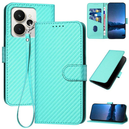 YX0070 Carbon Fiber Buckle Leather Phone Case with Lanyard, For Realme C71 India, For Realme 15 5G / 15 Pro 5G, For Realme GT 7 India, For Realme 14 / P3 5G Global, For Realme P3 Ultra 5G, For Realme P3 Pro, For Realme 14 Pro+, For Realme 14 Pro       ...