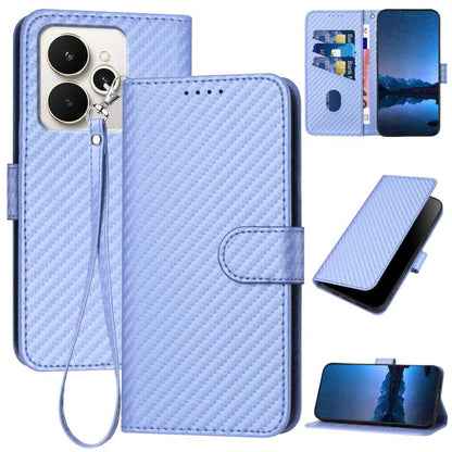 YX0070 Carbon Fiber Buckle Leather Phone Case with Lanyard, For Realme C71 India, For Realme 15 5G / 15 Pro 5G, For Realme GT 7 India, For Realme 14 / P3 5G Global, For Realme P3 Ultra 5G, For Realme P3 Pro, For Realme 14 Pro+, For Realme 14 Pro       ...