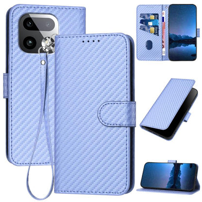 YX0070 Carbon Fiber Buckle Leather Phone Case with Lanyard, For Realme 16T 5G, For Realme C100 4G, For Realme P4 Power 5G, For Realme Note 80 4G, For Realme Neo8 5G, For Realme 16 5G, For Realme 16 Pro+ 5G Global, For Realme 16 Pro 5G Global           ...