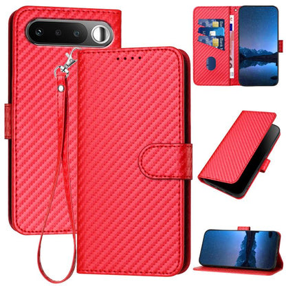 YX0070 Carbon Fiber Buckle Leather Phone Case with Lanyard, For Realme 16T 5G, For Realme C100 4G, For Realme P4 Power 5G, For Realme Note 80 4G, For Realme Neo8 5G, For Realme 16 5G, For Realme 16 Pro+ 5G Global, For Realme 16 Pro 5G Global           ...