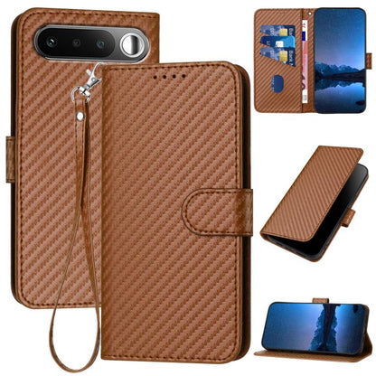 YX0070 Carbon Fiber Buckle Leather Phone Case with Lanyard, For Realme 16T 5G, For Realme C100 4G, For Realme P4 Power 5G, For Realme Note 80 4G, For Realme Neo8 5G, For Realme 16 5G, For Realme 16 Pro+ 5G Global, For Realme 16 Pro 5G Global           ...