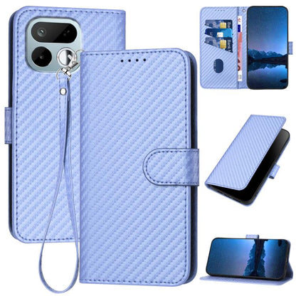 YX0070 Carbon Fiber Buckle Leather Phone Case with Lanyard, For Realme 16T 5G, For Realme C100 4G, For Realme P4 Power 5G, For Realme Note 80 4G, For Realme Neo8 5G, For Realme 16 5G, For Realme 16 Pro+ 5G Global, For Realme 16 Pro 5G Global           ...