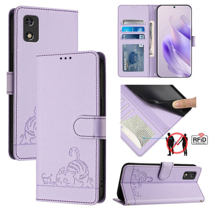 Cat Rat Embossed Pattern RFID Leather Phone Case with Lanyard, For Tecno Spark GO 2023, For Tecno POP 7 / POP 7 Pro, For Tecno Spark 10 5G, For Tecno Spark 10C, For Tecno Spark 10 4G, For Tecno Spark 10 Pro, For Tecno Camon 19 Pro 5G, For Tecno POVA 4 ...