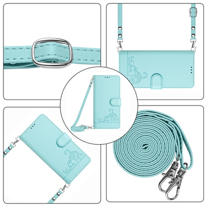 Cat Rat Embossed Pattern RFID Leather Phone Case with Lanyard, For Tecno Spark GO 2023, For Tecno POP 7 / POP 7 Pro, For Tecno Spark 10 5G, For Tecno Spark 10C, For Tecno Spark 10 4G, For Tecno Spark 10 Pro, For Tecno Camon 19 Pro 5G, For Tecno POVA 4 ...