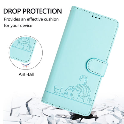 Cat Rat Embossed Pattern RFID Leather Phone Case with Lanyard, For Tecno Spark GO 2023, For Tecno POP 7 / POP 7 Pro, For Tecno Spark 10 5G, For Tecno Spark 10C, For Tecno Spark 10 4G, For Tecno Spark 10 Pro, For Tecno Camon 19 Pro 5G, For Tecno POVA 4 ...