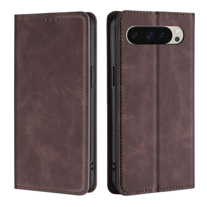 Skin Feel Magnetic Leather Phone Case, For Google Pixel 10a, For Google Pixel 9 Pro XL, For Google Pixel 9, For Google Pixel 8a