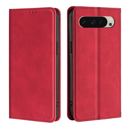 Skin Feel Magnetic Leather Phone Case, For Google Pixel 10a, For Google Pixel 9 Pro XL, For Google Pixel 9, For Google Pixel 8a