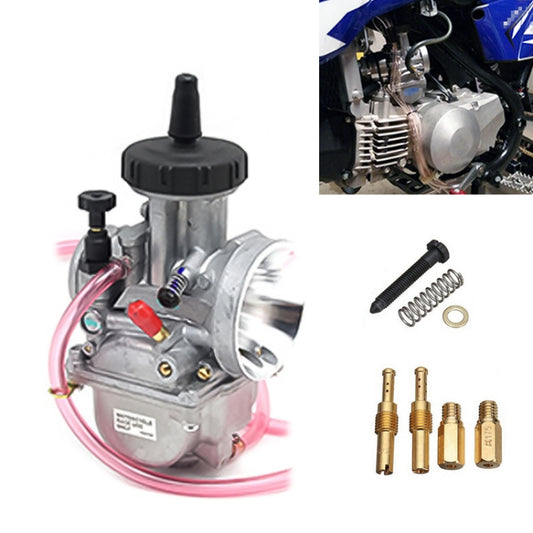 Carburateur universel pour moto, compatible avec les modèles PWK33mm, PWK34mm, PWK35mm, PWK36mm, PWK38mm, PWK40mm et PWK42mm.