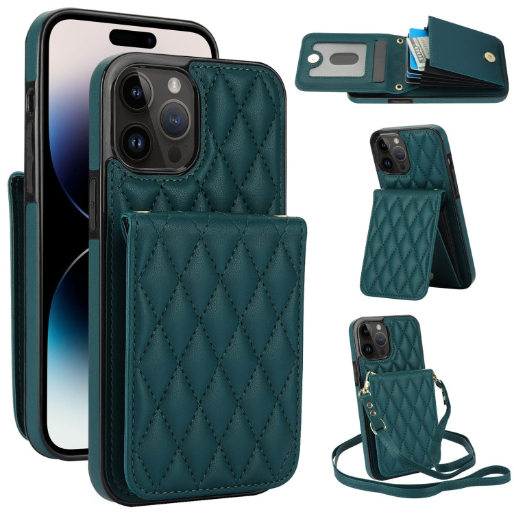 YM015 Crossbody Rhombic Card Bag RFID Phone Case