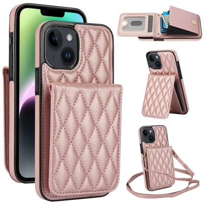 YM015 Crossbody Rhombic Card Bag RFID Phone Case, For iPhone 13 Pro Max, For iPhone 13 Pro, For iPhone 13, For iPhone 12 / 12 Pro, For iPhone 12 Pro Max, For iPhone 11 Pro Max, For iPhone 11, For iPhone 11 Pro