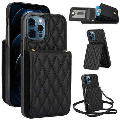 YM015 Crossbody Rhombic Card Bag RFID Phone Case, For iPhone 13 Pro Max, For iPhone 13 Pro, For iPhone 13, For iPhone 12 / 12 Pro, For iPhone 12 Pro Max, For iPhone 11 Pro Max, For iPhone 11, For iPhone 11 Pro