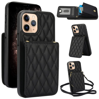YM015 Crossbody Rhombic Card Bag RFID Phone Case, For iPhone 13 Pro Max, For iPhone 13 Pro, For iPhone 13, For iPhone 12 / 12 Pro, For iPhone 12 Pro Max, For iPhone 11 Pro Max, For iPhone 11, For iPhone 11 Pro
