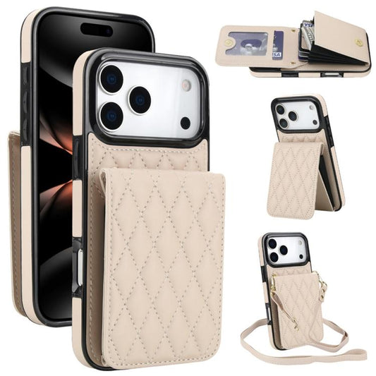 YM015 Crossbody Rhombic Card Bag RFID Phone Case, For iPhone 17 Pro Max, For iPhone 17 Pro, For iPhone 17 Air, For iPhone 16e, For iPhone 16 Pro Max, For iPhone 16 Pro, For iPhone 16 Plus, For iPhone 16, For iPhone 15 Pro Max, For iPhone 15 Pro��������...