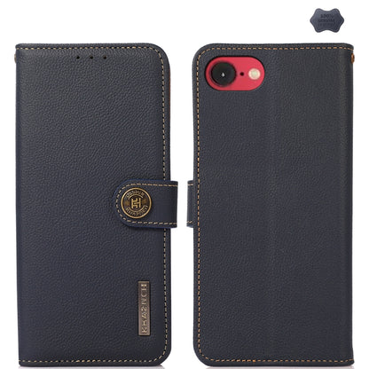 KHAZNEH Custer Genuine Leather RFID Phone Case, For iPhone 16e / 17e, For iPhone 17 Pro Max, For iPhone 17 Pro, For iPhone 17, For iPhone Air, For iPhone 16 Pro Max, For iPhone 16 Pro, For iPhone 16 Plus, For iPhone 16