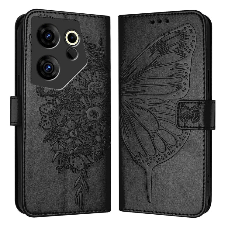 Embossed Butterfly Leather Phone Case, For Tecno Camon 20 Premier 5G, For Tecno Camon 20 Pro 5G, For Tecno Camon 20 / 20 Pro 4G, For Tecno Spark Go 2023/Pop 7/Pop 7 Pro, For Tecno Spark 9, For Tecno Pop 5c / Itel A23 Pro/A17                            ...