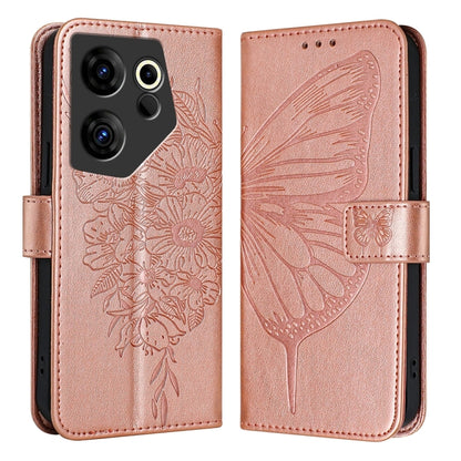 Embossed Butterfly Leather Phone Case, For Tecno Camon 20 Premier 5G, For Tecno Camon 20 Pro 5G, For Tecno Camon 20 / 20 Pro 4G, For Tecno Spark Go 2023/Pop 7/Pop 7 Pro, For Tecno Spark 9, For Tecno Pop 5c / Itel A23 Pro/A17                            ...