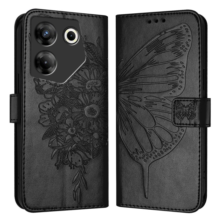 Embossed Butterfly Leather Phone Case, For Tecno Camon 20 Premier 5G, For Tecno Camon 20 Pro 5G, For Tecno Camon 20 / 20 Pro 4G, For Tecno Spark Go 2023/Pop 7/Pop 7 Pro, For Tecno Spark 9, For Tecno Pop 5c / Itel A23 Pro/A17                            ...