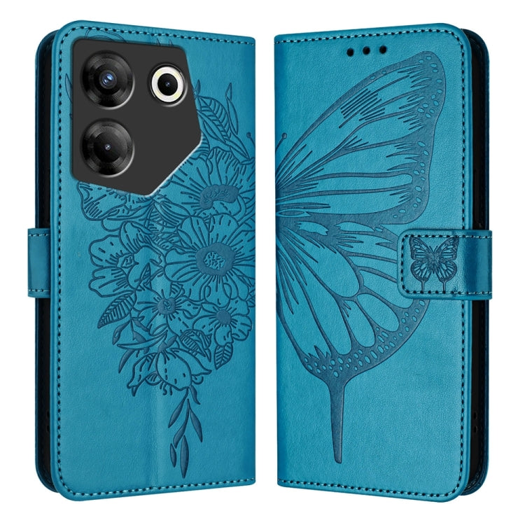 Embossed Butterfly Leather Phone Case, For Tecno Camon 20 Premier 5G, For Tecno Camon 20 Pro 5G, For Tecno Camon 20 / 20 Pro 4G, For Tecno Spark Go 2023/Pop 7/Pop 7 Pro, For Tecno Spark 9, For Tecno Pop 5c / Itel A23 Pro/A17                            ...