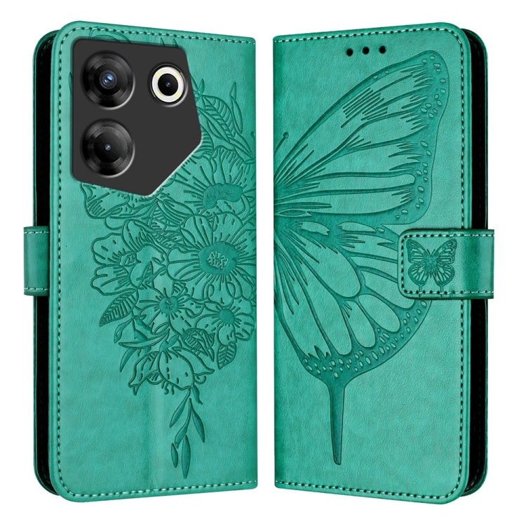 Embossed Butterfly Leather Phone Case, For Tecno Camon 20 Premier 5G, For Tecno Camon 20 Pro 5G, For Tecno Camon 20 / 20 Pro 4G, For Tecno Spark Go 2023/Pop 7/Pop 7 Pro, For Tecno Spark 9, For Tecno Pop 5c / Itel A23 Pro/A17                            ...