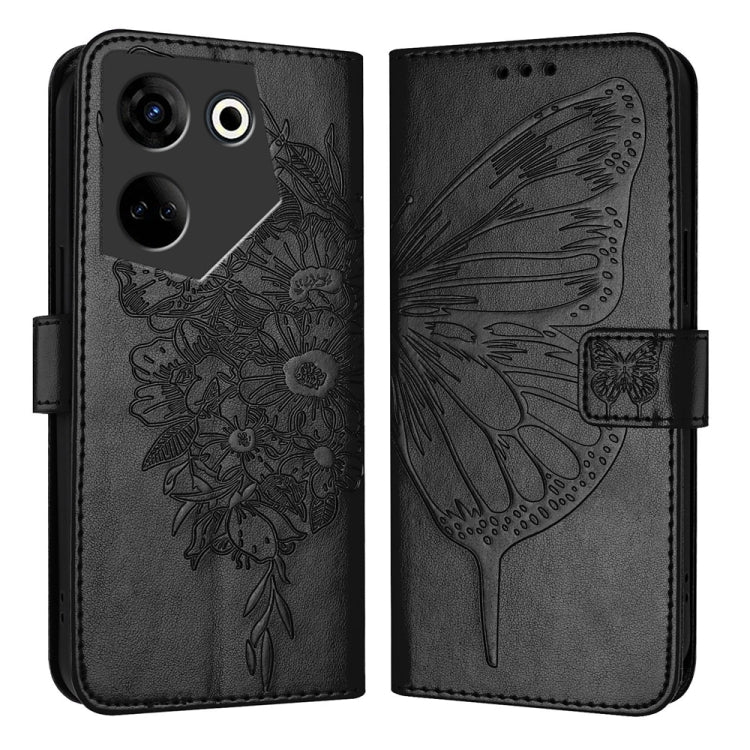 Embossed Butterfly Leather Phone Case, For Tecno Camon 20 Premier 5G, For Tecno Camon 20 Pro 5G, For Tecno Camon 20 / 20 Pro 4G, For Tecno Spark Go 2023/Pop 7/Pop 7 Pro, For Tecno Spark 9, For Tecno Pop 5c / Itel A23 Pro/A17                            ...