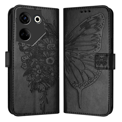 Embossed Butterfly Leather Phone Case, For Tecno Camon 20 Premier 5G, For Tecno Camon 20 Pro 5G, For Tecno Camon 20 / 20 Pro 4G, For Tecno Spark Go 2023/Pop 7/Pop 7 Pro, For Tecno Spark 9, For Tecno Pop 5c / Itel A23 Pro/A17                            ...