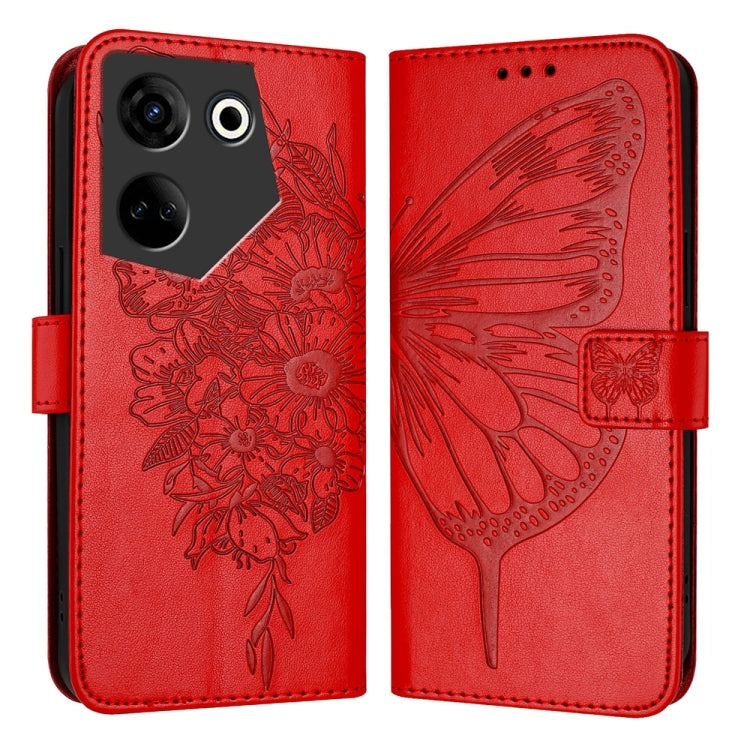 Embossed Butterfly Leather Phone Case, For Tecno Camon 20 Premier 5G, For Tecno Camon 20 Pro 5G, For Tecno Camon 20 / 20 Pro 4G, For Tecno Spark Go 2023/Pop 7/Pop 7 Pro, For Tecno Spark 9, For Tecno Pop 5c / Itel A23 Pro/A17                            ...