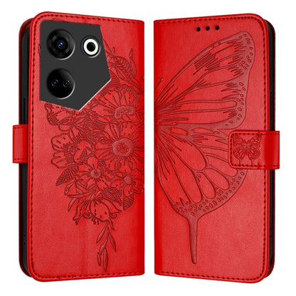 Embossed Butterfly Leather Phone Case, For Tecno Camon 20 Premier 5G, For Tecno Camon 20 Pro 5G, For Tecno Camon 20 / 20 Pro 4G, For Tecno Spark Go 2023/Pop 7/Pop 7 Pro, For Tecno Spark 9, For Tecno Pop 5c / Itel A23 Pro/A17                            ...