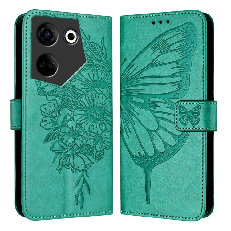 Embossed Butterfly Leather Phone Case, For Tecno Camon 20 Premier 5G, For Tecno Camon 20 Pro 5G, For Tecno Camon 20 / 20 Pro 4G, For Tecno Spark Go 2023/Pop 7/Pop 7 Pro, For Tecno Spark 9, For Tecno Pop 5c / Itel A23 Pro/A17                            ...