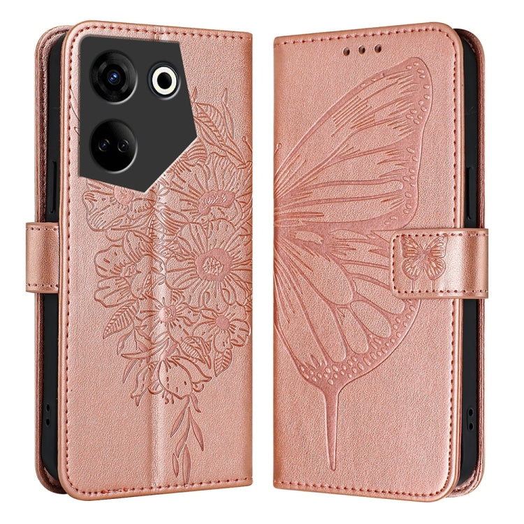 Embossed Butterfly Leather Phone Case, For Tecno Camon 20 Premier 5G, For Tecno Camon 20 Pro 5G, For Tecno Camon 20 / 20 Pro 4G, For Tecno Spark Go 2023/Pop 7/Pop 7 Pro, For Tecno Spark 9, For Tecno Pop 5c / Itel A23 Pro/A17                            ...