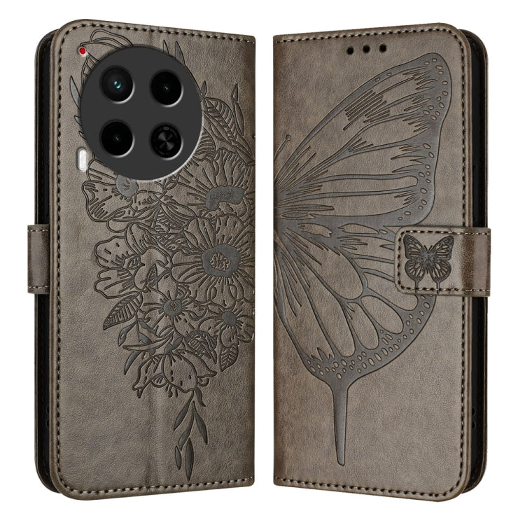 Embossed Butterfly Leather Phone Case, For Tecno Pova 6 5G, For Tecno Pova 6, For Tecno Camon 30 Pro, For Tecno Camon 30 4G / 5G, For Tecno Pova 6 Pro, For Tecno Spark 20 Pro+, For Tecno Spark 20 Pro, For Tecno Spark Go 2024 / Spark 20C                ...