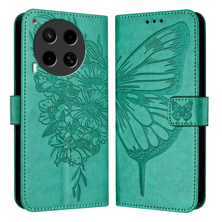 Embossed Butterfly Leather Phone Case, For Tecno Pova 6 5G, For Tecno Pova 6, For Tecno Camon 30 Pro, For Tecno Camon 30 4G / 5G, For Tecno Pova 6 Pro, For Tecno Spark 20 Pro+, For Tecno Spark 20 Pro, For Tecno Spark Go 2024 / Spark 20C                ...
