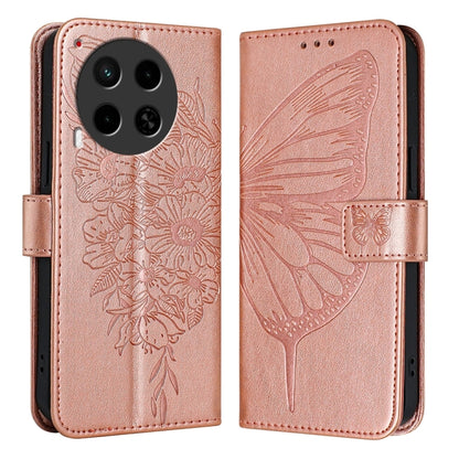 Embossed Butterfly Leather Phone Case, For Tecno Pova 6 5G, For Tecno Pova 6, For Tecno Camon 30 Pro, For Tecno Camon 30 4G / 5G, For Tecno Pova 6 Pro, For Tecno Spark 20 Pro+, For Tecno Spark 20 Pro, For Tecno Spark Go 2024 / Spark 20C                ...