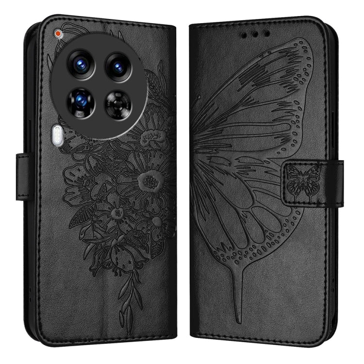 Embossed Butterfly Leather Phone Case, For Tecno Camon 50 4G, For Tenco Pova Slirm / Spark Slirm, For Tecno Camon 40 Pro 4G, For Tecno Camon 40 Premier, For Tecno Camon 40 4G, For Tecno Spark 30 5G / Pova 6 Neo 5G, For Tecno Spark 30 5G / 6 Neo 5G     ...