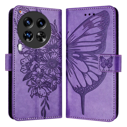 Embossed Butterfly Leather Phone Case, For Tecno Camon 50 4G, For Tenco Pova Slirm / Spark Slirm, For Tecno Camon 40 Pro 4G, For Tecno Camon 40 Premier, For Tecno Camon 40 4G, For Tecno Spark 30 5G / Pova 6 Neo 5G, For Tecno Spark 30 5G / 6 Neo 5G     ...