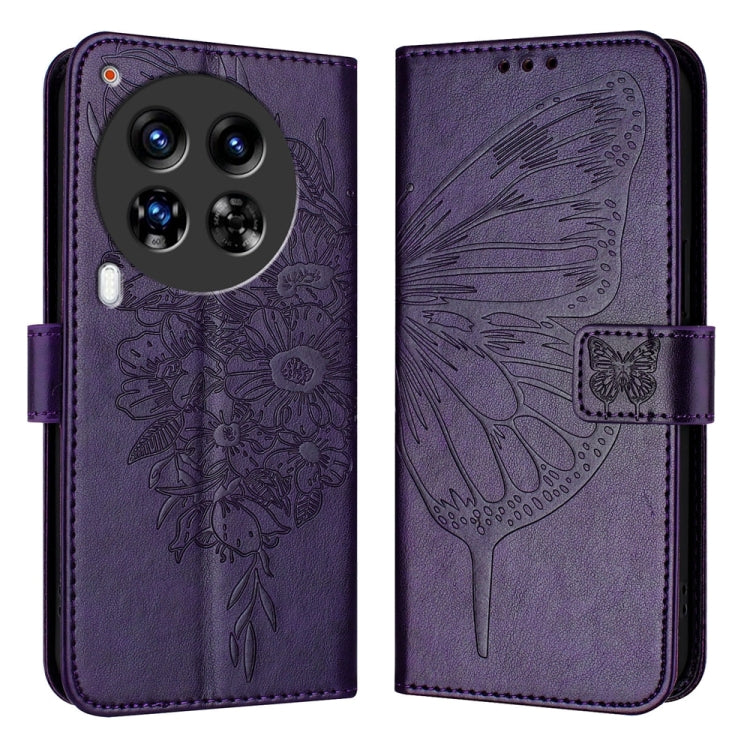 Embossed Butterfly Leather Phone Case, For Tecno Camon 50 4G, For Tenco Pova Slirm / Spark Slirm, For Tecno Camon 40 Pro 4G, For Tecno Camon 40 Premier, For Tecno Camon 40 4G, For Tecno Spark 30 5G / Pova 6 Neo 5G, For Tecno Spark 30 5G / 6 Neo 5G     ...