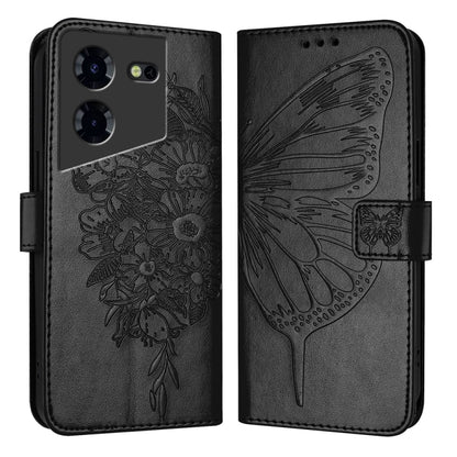 Embossed Butterfly Leather Phone Case, For Tecno Pova 6 5G, For Tecno Pova 6, For Tecno Camon 30 Pro, For Tecno Camon 30 4G / 5G, For Tecno Pova 6 Pro, For Tecno Spark 20 Pro+, For Tecno Spark 20 Pro, For Tecno Spark Go 2024 / Spark 20C                ...