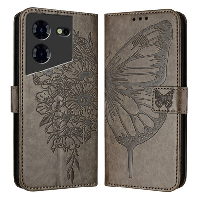 Embossed Butterfly Leather Phone Case, For Tecno Pova 6 5G, For Tecno Pova 6, For Tecno Camon 30 Pro, For Tecno Camon 30 4G / 5G, For Tecno Pova 6 Pro, For Tecno Spark 20 Pro+, For Tecno Spark 20 Pro, For Tecno Spark Go 2024 / Spark 20C                ...