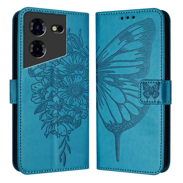 Embossed Butterfly Leather Phone Case, For Tecno Pova 6 5G, For Tecno Pova 6, For Tecno Camon 30 Pro, For Tecno Camon 30 4G / 5G, For Tecno Pova 6 Pro, For Tecno Spark 20 Pro+, For Tecno Spark 20 Pro, For Tecno Spark Go 2024 / Spark 20C                ...