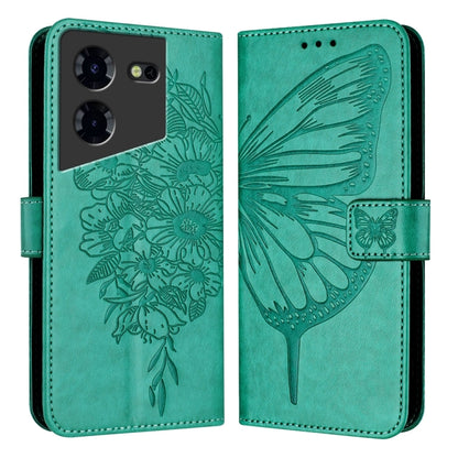 Embossed Butterfly Leather Phone Case, For Tecno Pova 6 5G, For Tecno Pova 6, For Tecno Camon 30 Pro, For Tecno Camon 30 4G / 5G, For Tecno Pova 6 Pro, For Tecno Spark 20 Pro+, For Tecno Spark 20 Pro, For Tecno Spark Go 2024 / Spark 20C                ...