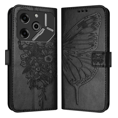 Embossed Butterfly Leather Phone Case, For Tecno Pova 6 5G, For Tecno Pova 6, For Tecno Camon 30 Pro, For Tecno Camon 30 4G / 5G, For Tecno Pova 6 Pro, For Tecno Spark 20 Pro+, For Tecno Spark 20 Pro, For Tecno Spark Go 2024 / Spark 20C                ...