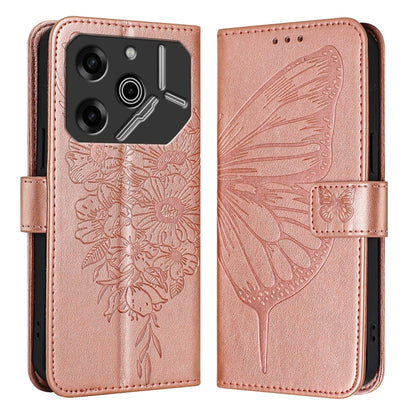 Embossed Butterfly Leather Phone Case, For Tecno Pova 6 5G, For Tecno Pova 6, For Tecno Camon 30 Pro, For Tecno Camon 30 4G / 5G, For Tecno Pova 6 Pro, For Tecno Spark 20 Pro+, For Tecno Spark 20 Pro, For Tecno Spark Go 2024 / Spark 20C                ...