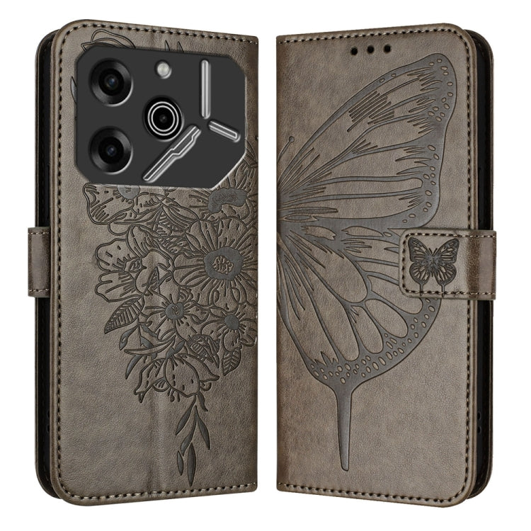 Embossed Butterfly Leather Phone Case, For Tecno Pova 6 5G, For Tecno Pova 6, For Tecno Camon 30 Pro, For Tecno Camon 30 4G / 5G, For Tecno Pova 6 Pro, For Tecno Spark 20 Pro+, For Tecno Spark 20 Pro, For Tecno Spark Go 2024 / Spark 20C                ...