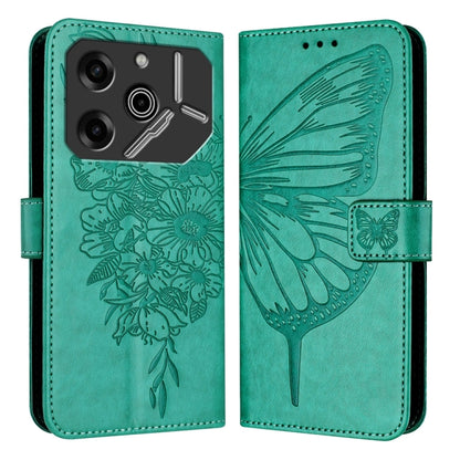 Embossed Butterfly Leather Phone Case, For Tecno Pova 6 5G, For Tecno Pova 6, For Tecno Camon 30 Pro, For Tecno Camon 30 4G / 5G, For Tecno Pova 6 Pro, For Tecno Spark 20 Pro+, For Tecno Spark 20 Pro, For Tecno Spark Go 2024 / Spark 20C                ...